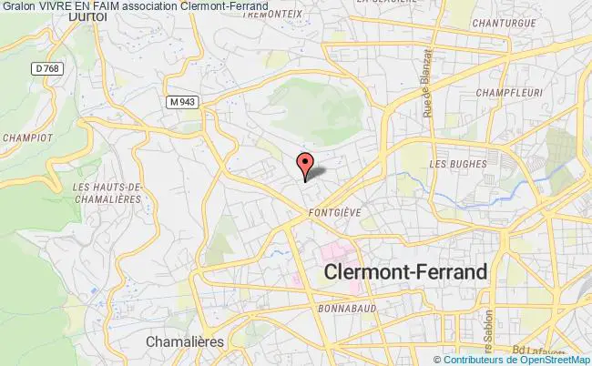 plan association Vivre En Faim Clermont-Ferrand