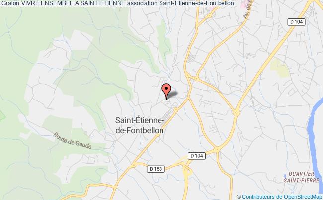 plan association Vivre Ensemble A Saint Étienne Saint-Étienne-de-Fontbellon