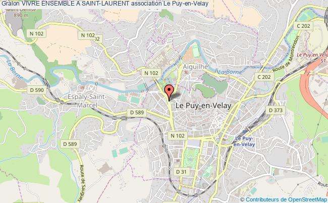 plan association Vivre Ensemble A Saint-laurent Le Puy-en-Velay