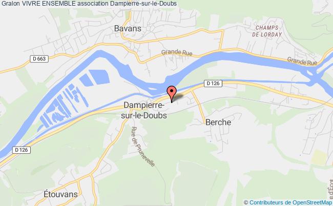 plan association Vivre Ensemble Dampierre-sur-le-Doubs