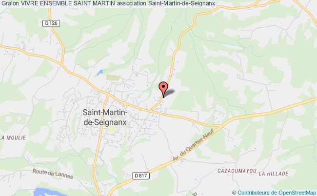 plan association Vivre Ensemble Saint Martin Saint-Martin-de-Seignanx