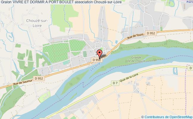 plan association Vivre Et Dormir A Port Boulet Chouzé-sur-Loire