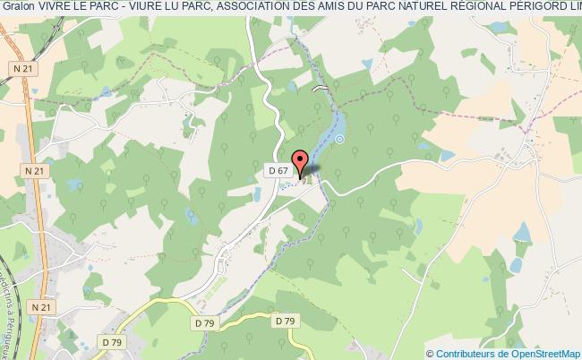 plan association Vivre Le Parc - Viure Lu Parc, Association Des Amis Du Parc Naturel RÉgional PÉrigord Limousin La Coquille