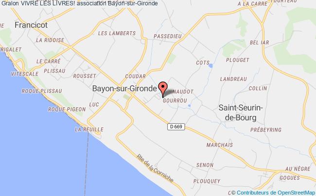 plan association Vivre Les Livres! Bayon-sur-Gironde
