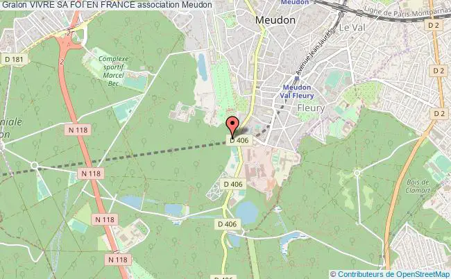plan association Vivre Sa Foi En France Meudon