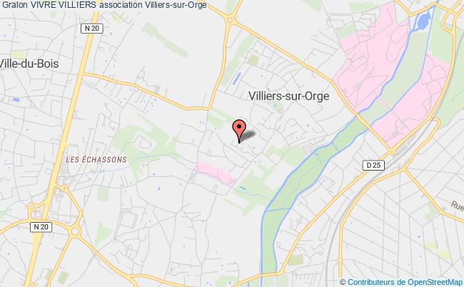 plan association Vivre Villiers Villiers-sur-Orge