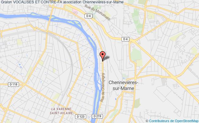 plan association Vocalises Et Contre-fa Chennevières-sur-Marne