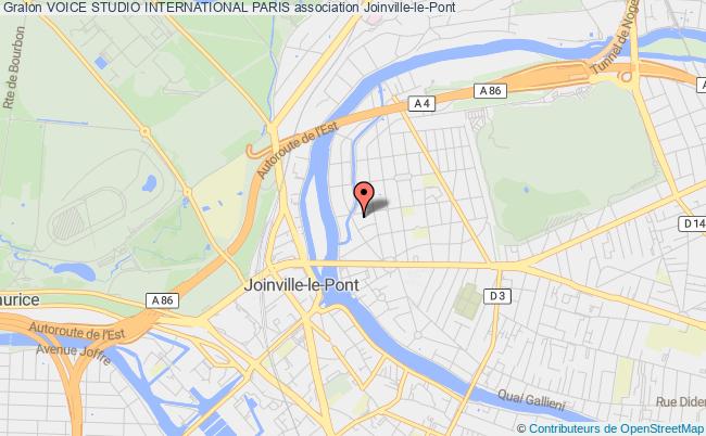 plan association Voice Studio International Paris Joinville-le-Pont