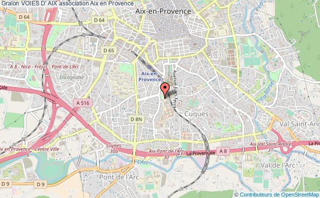plan association Voies D' Aix Aix-en-Provence