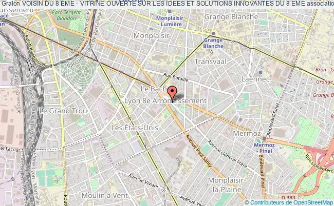 plan association Voisin Du 8 Eme - Vitrine Ouverte Sur Les Idees Et Solutions Innovantes Du 8 Eme Lyon