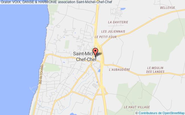 plan association Voix, Danse & Harmonie Saint-Michel-Chef-Chef