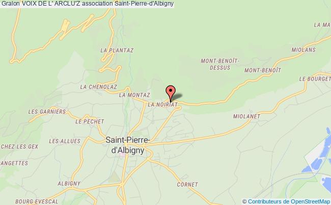 plan association Voix De L' Arclu'z Saint-Pierre-d'Albigny