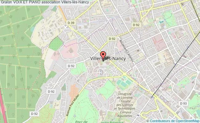 plan association Voix Et Piano Villers-lès-Nancy