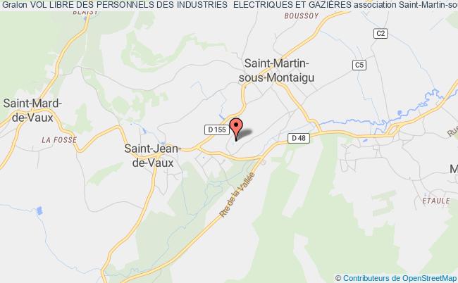 plan association Vol Libre Des Personnels Des Industries  Electriques Et GaziÈres Saint-Martin-sous-Montaigu