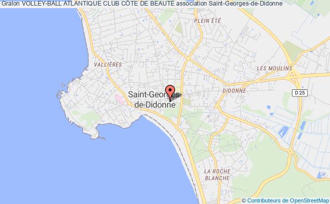 plan association Volley-ball Atlantique Club CÔte De BeautÉ Saint-Georges-de-Didonne