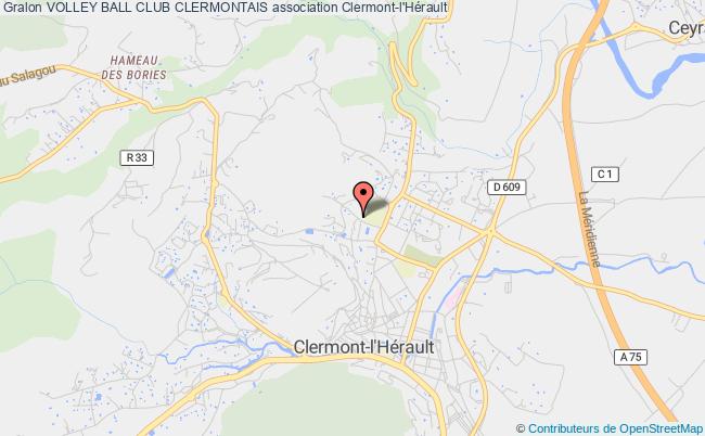 plan association Volley Ball Club Clermontais Clermont-l'Hérault