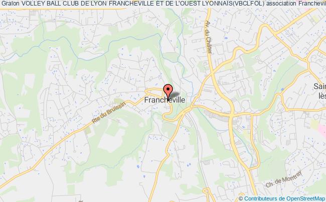 plan association Volley Ball Club De Lyon Francheville Et De L'ouest Lyonnais(vbclfol) Francheville
