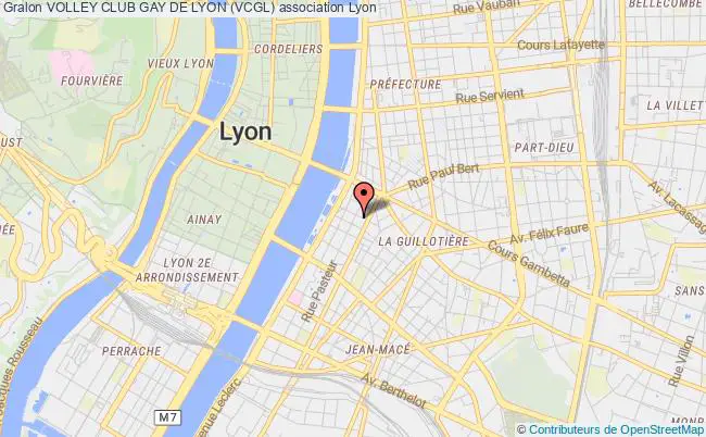 plan association Volley Club Gay De Lyon (vcgl) Lyon