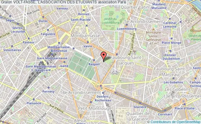 plan association Volt-fasse, L'association Des Etudiants Paris