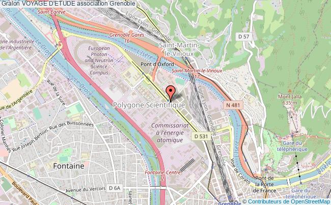 plan association Voyage D'etude Grenoble
