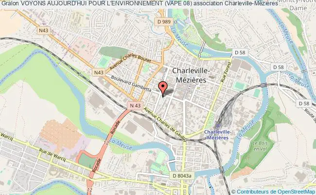 plan association Voyons Aujourd'hui Pour L'environnement (vape 08) Charleville-Mézières