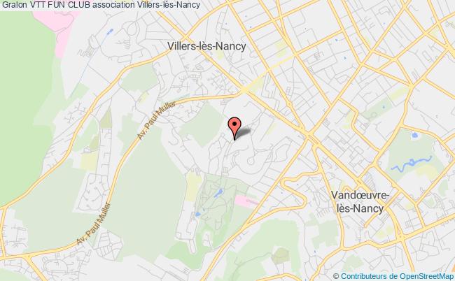 plan association Vtt Fun Club Villers-lès-Nancy
