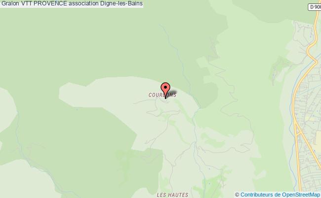 plan association Vtt Provence Digne-les-Bains
