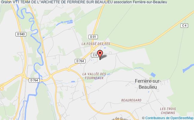 plan association Vtt Team De L''archette De Ferriere Sur Beaulieu Ferrière-sur-Beaulieu