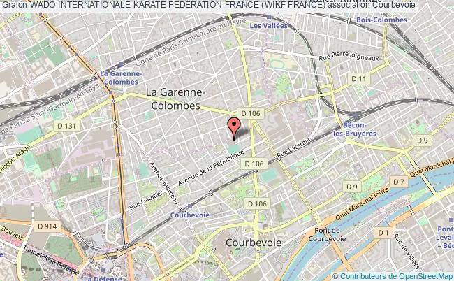 plan association Wado Internationale Karate Federation France (wikf France) Courbevoie