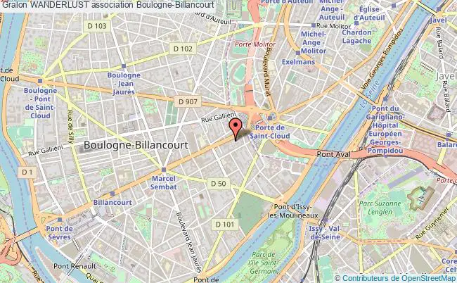 plan association Wanderlust Boulogne-Billancourt