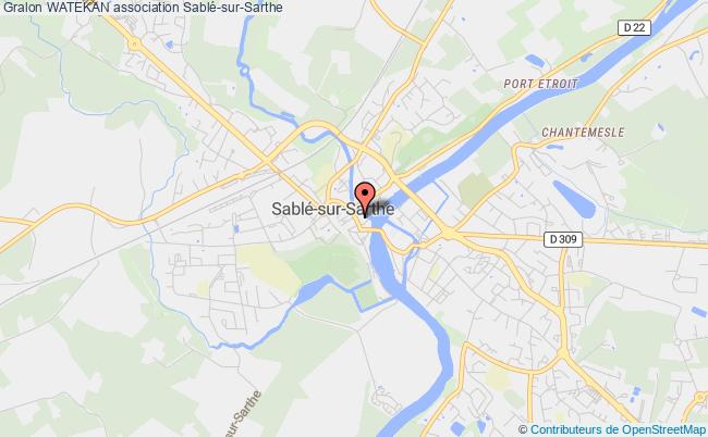 plan association Watekan Sablé-sur-Sarthe