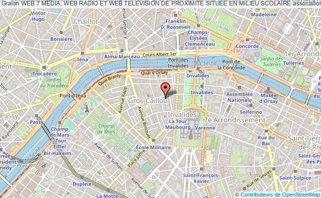 plan association Web 7 Media, Web Radio Et Web Television De Proximite Situee En Milieu Scolaire Paris