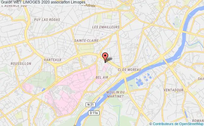 plan association Wet Limoges 2020 Limoges