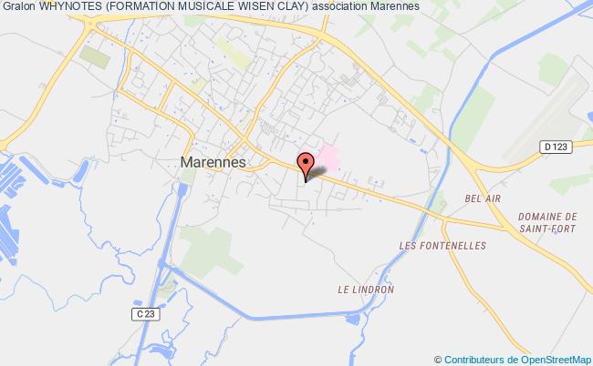 plan association Whynotes (formation Musicale Wisen Clay) Marennes-Hiers-Brouage