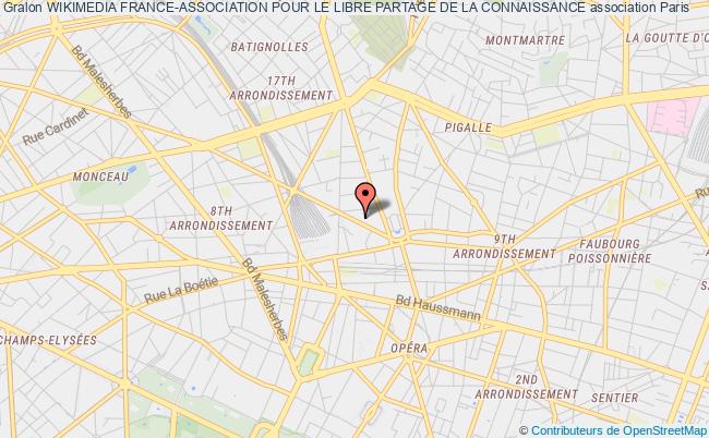 plan association Wikimedia France-association Pour Le Libre Partage De La Connaissance Paris
