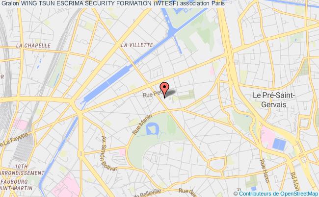 plan association Wing Tsun Escrima Security Formation (wtesf) Paris