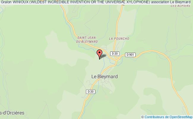 plan association Winioux (wildest Incredible Invention Or The Universal Xylophone) Le    Bleymard