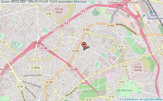plan association Woulaba : Sante Pour Tous Montreuil