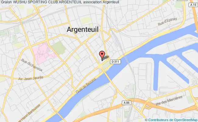 plan association Wushu Sporting Club Argenteuil Argenteuil