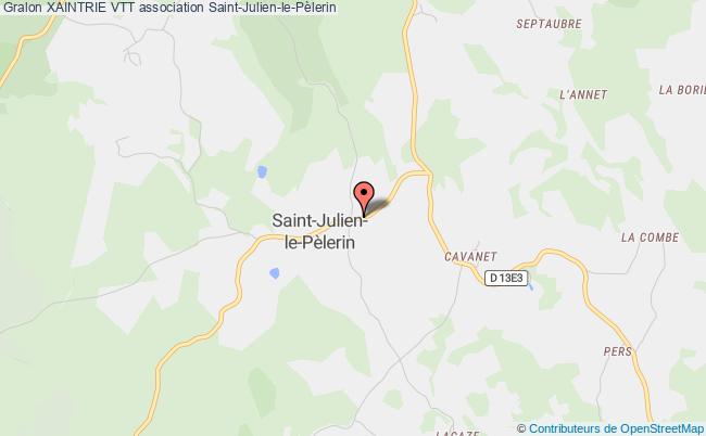 plan association Xaintrie Vtt Saint-Julien-le-Pèlerin