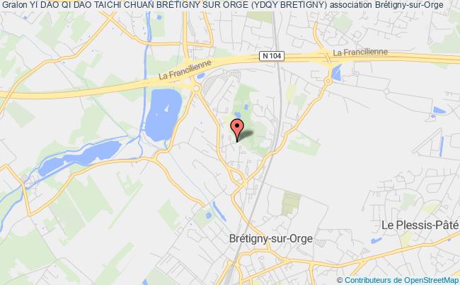 plan association Yi Dao Qi Dao Taichi Chuan BrÉtigny Sur Orge (ydqy Bretigny) Brétigny-sur-Orge