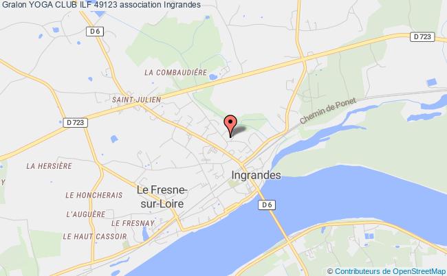 plan association Yoga Club Ilf 49123 Ingrandes-Le Fresne sur Loire