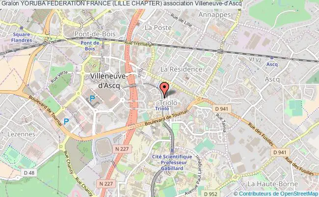 plan association Yoruba Federation France (lille Chapter) Villeneuve-d'Ascq