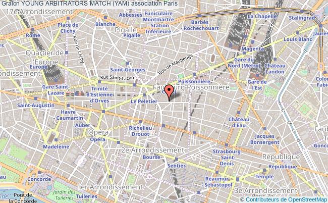 plan association Young Arbitrators Match (yam) Paris 9e