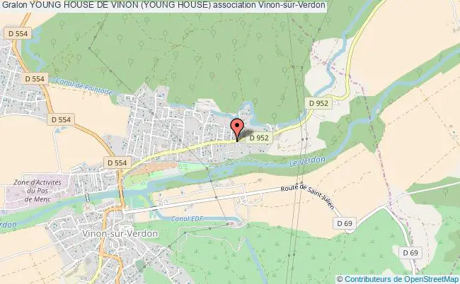 plan association Young House De Vinon (young House) Vinon-sur-Verdon