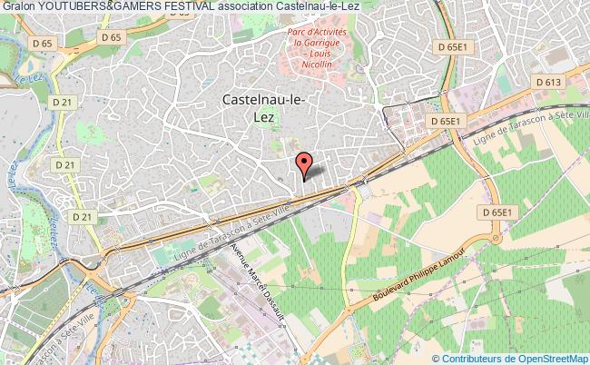 plan association Youtubers&gamers Festival Castelnau-le-Lez