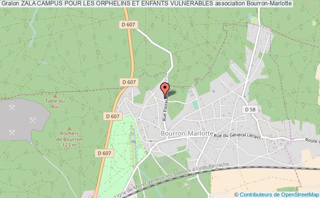plan association Zala Campus Pour Les Orphelins Et Enfants VulnÉrables Bourron-Marlotte