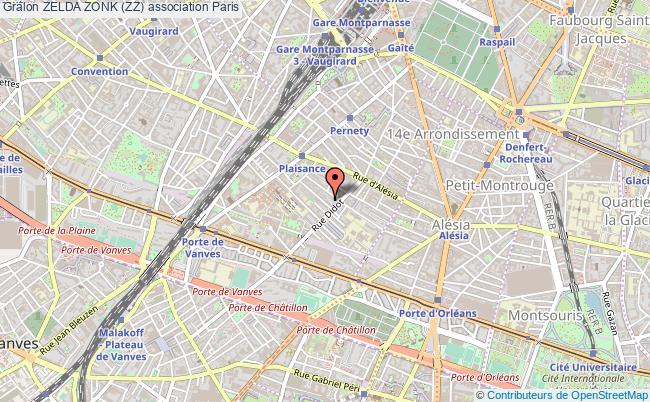 plan association Zelda Zonk (zz) Paris