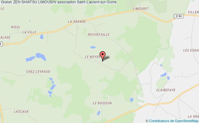 plan association Zen Shiatsu Limousin Saint-Laurent-sur-Gorre