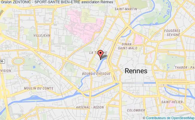 plan association Zentonic - Sport-sante Bien-etre Rennes